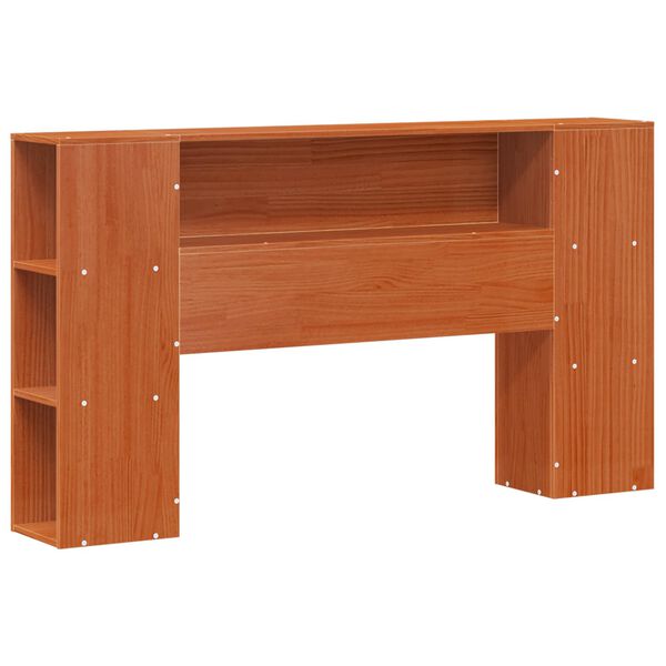 vidaXL Bedframe met opberghoofdeksel met opslag Wasbruin 140 x 190 cm