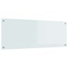 vidaXL Keuken Achterwand Wit 110 x 40 x 0,6 cm gehard glas