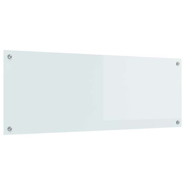 vidaXL Keuken Achterwand Wit 110 x 40 x 0,6 cm gehard glas