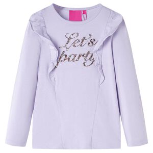 Kindershirt met lange mouwen 104 lichtlila