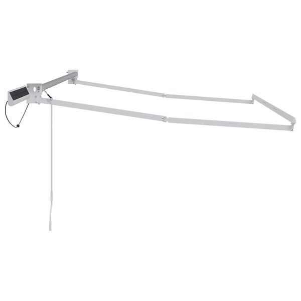 vidaXL Elektrisch uitschuifbaar zonnescherm frame Wit 3 x 2 m Staal
