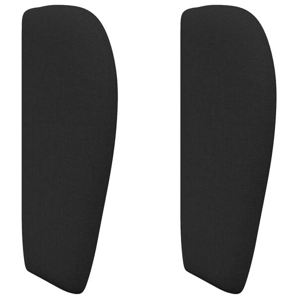 vidaXL Hoofdbord oor Zwart 40 x 23 x 6 cm Stof