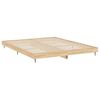 vidaXL Bedframe zonder matras 200x200cm spaanplaat sonoma eikenkleurig