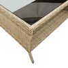 vidaXL 6-delige Loungeset met kussens poly rattan beige