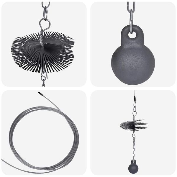 Schoorsteenveegborstel rond &Oslash; 15 cm