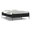 vidaXL Bedframe bewerkt hout metaal zwart 135x190 cm