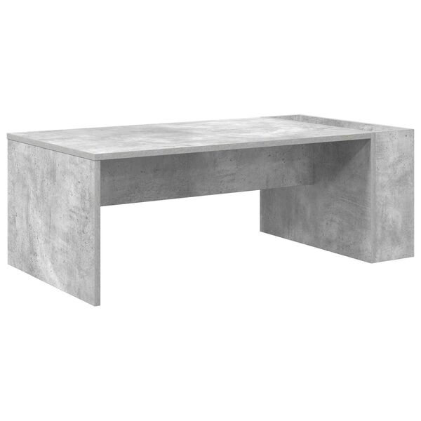 vidaXL Salontafel Beton Grijs 95 x 50 x 34 cm Bewerkt hout