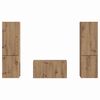 vidaXL Tv-meubelset 5 pcs Artisan Eiken Bewerkt hout