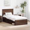 vidaXL Bedframe Bruin Eiken 90 x 190 cm Massief grenenhout