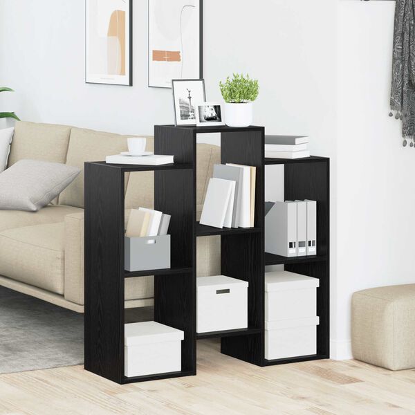 vidaXL Dressoir Zwart Eiken 90 x 30 x 90 cm