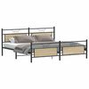 vidaXL Bedframe zonder matras metaal sonoma eikenkleurig 193x201 cm