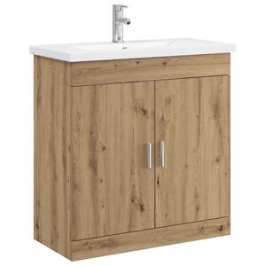 vidaXL Badkamermeubelset Artisanaal eiken 81 x 40 x 84,5 cm