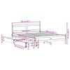 vidaXL Bedframe zonder matras massief grenenhout wasbruin 160x200 cm