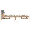 vidaXL Bedframe Bruin en lichtgrijs 140 x 200 cm Massief grenenhout