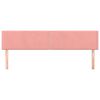vidaXL Hoofdborden 180x5x78/88 cm fluweel roze