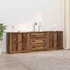 vidaXL Dressoirs 3 pcs Oud Hout 70 x 35,5 x 67,5 cm Bewerkt hout