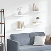 vidaXL Wandschappen zwevend 4 st 50x23x3,8 cm MDF wit