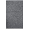 vidaXL Deurmat 90x150 cm grijs