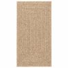 vidaXL Vloerkleed ZIZUR beige binnen en buiten 80x150 cm jute look