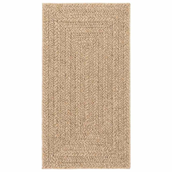 vidaXL Vloerkleed ZIZUR beige binnen en buiten 80x150 cm jute look