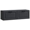 vidaXL Wandbeugel TV-kast Zwart 98 x 31 x 30 cm Bewerkt hout