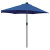 vidaXL Tuinparasol Azurblauw 294 x 150 x 223 cm Polyester en staal