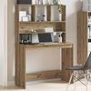 vidaXL Bureau met schappen 102x45x148 cm bewerkt hout artisanaal eiken