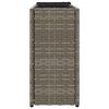 vidaXL Plantenbakken met 2 potten 2 st 90x20x40 cm poly rattan grijs
