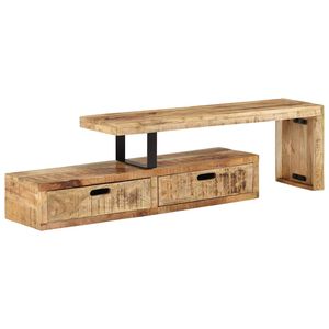 vidaXL Tv-meubel (118-200) x 30 x 40 cm massief hout mango