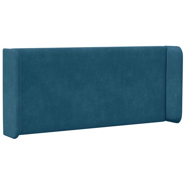 vidaXL Hoofdbord oor Blauw 40,5 x 40,5 x 4 cm Fluweel