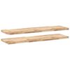 vidaXL Wandschappen 2 st zwevend 160x40x4 cm onbehandeld acaciahout