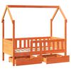 vidaXL Kinderbedframe met lades 80x170 cm massief grenenhout