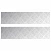 vidaXL Trapmatten 2 st 80 x 20 cm Zilver Aluminium Rechthoekig