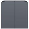 vidaXL Plantenbak 80x80x80 cm staal antracietkleurig