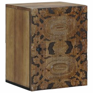 vidaXL Badkamer Hangkast Bruin 38 x 33,5 x 48 cm Massief Mango Hout