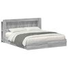 vidaXL Bedframe met opslag Grijs Sonoma 180 x 200 cm Bewerkt hout