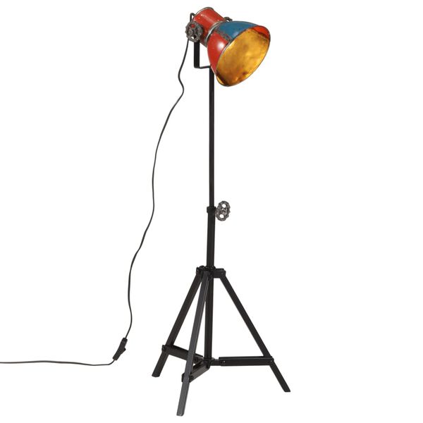 vidaXL Vloerlamp 25 W E27 35x35x65/95 cm meerkleurig