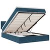 vidaXL Ottoman bed met matras 140x190cm fluweel donkerblauw