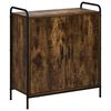 vidaXL Dressoir Gerookt eiken 97 x 33 x 81 cm Bewerkt hout