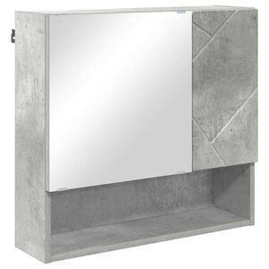 vidaXL Spiegelkast Beton Grijs 59 x 17 x 55 cm Bewerkt hout