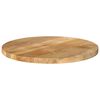 vidaXL Tafelblad rond &Oslash; 50x2,5 cm massief ruw mangohout