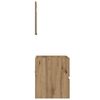 vidaXL Badkamerkast Artisan Eiken 41 x 38,5 x 45 cm Bewerkt hout