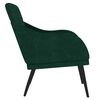 vidaXL Fauteuil 63x76x80 cm fluweel donkergroen