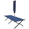 vidaXL Opvouwbaar Camping Bed 2 pcs Blauw 210 x 80 x 46 cm Oxford stof
