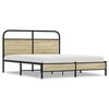 vidaXL Bedframe zonder matras bewerkt hout sonoma eikenkleur 160x200cm