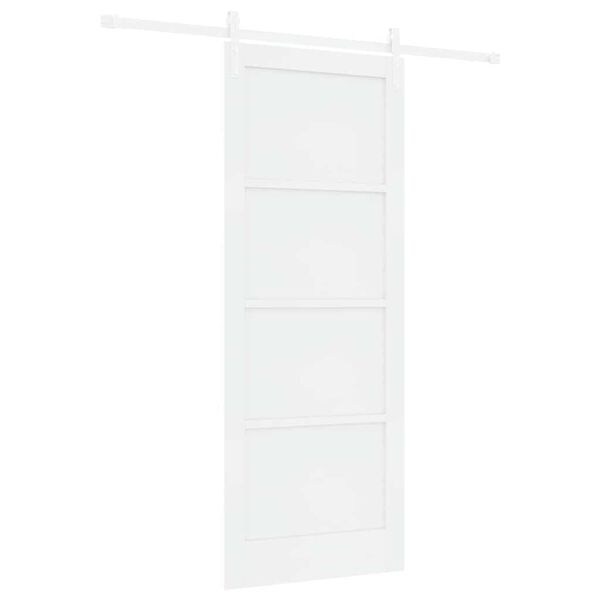 vidaXL Schuifdeur Wit 83 x 211 cm Massief grenenhout