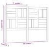 vidaXL Hoofdbord 156x4x104 cm massief grenenhout wit