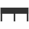 vidaXL Hoofdbord Zwart Eiken 200 cm Bewerkt hout