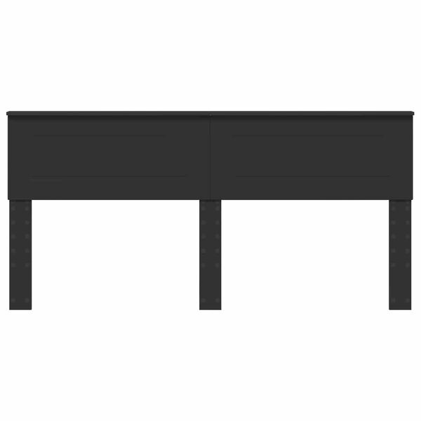 vidaXL Hoofdbord Zwart Eiken 200 cm Bewerkt hout