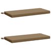 vidaXL 2-delige Bankkussens SOEST 2 st 100% Polyester Taupe